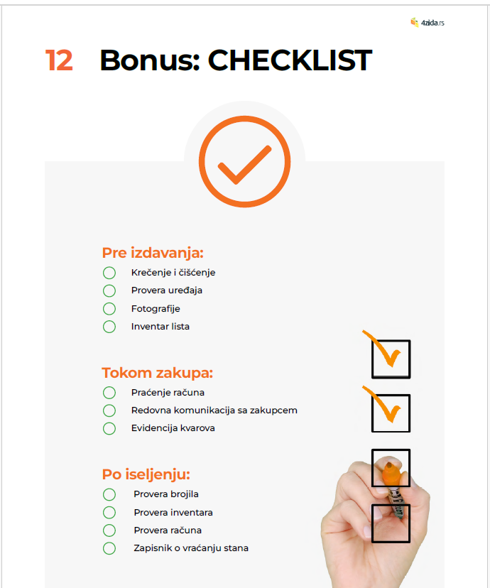 vodič za izdavanje stana