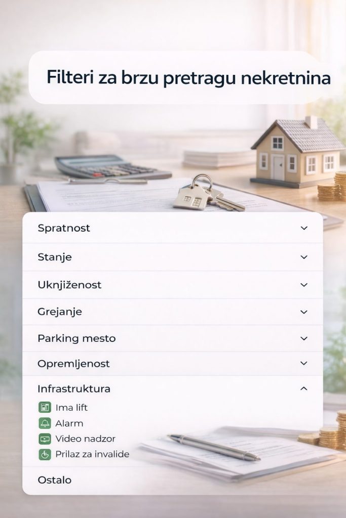 filteri za pretragu stanova